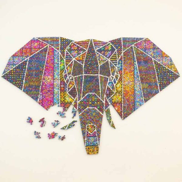 DIY Wooden Puzzle for Adults Children Each Piece Is Animal Shaped Christmas Gift Colorful Elephant Turtle Wooden Jigsaw Puzzles - Image 2