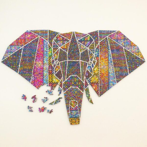 DIY Wooden Puzzle for Adults Children Each Piece Is Animal Shaped Christmas Gift Colorful Elephant Turtle Wooden Jigsaw Puzzles - Image 4