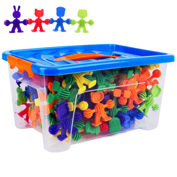 Building Blocks Plastic Puzzles Desktop DIY Environmental Protection Early Education Toy - Image 7